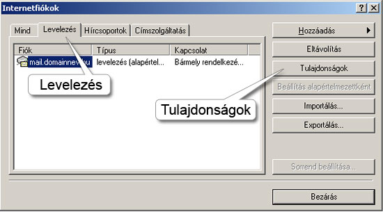 Outlook További beállítások!